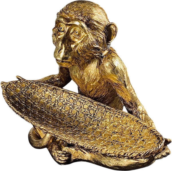 Изображение товара Статуэтка Lenardi Обезьяна с блюдом 404-007