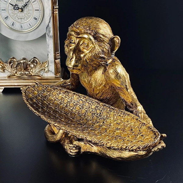 Изображение товара Статуэтка Lenardi Обезьяна с блюдом 404-007