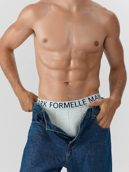 Изображение товара Комплект мужских трусов Mark Formelle 411124-5 (р.82-92, серый меланж 4306-А-5-1)