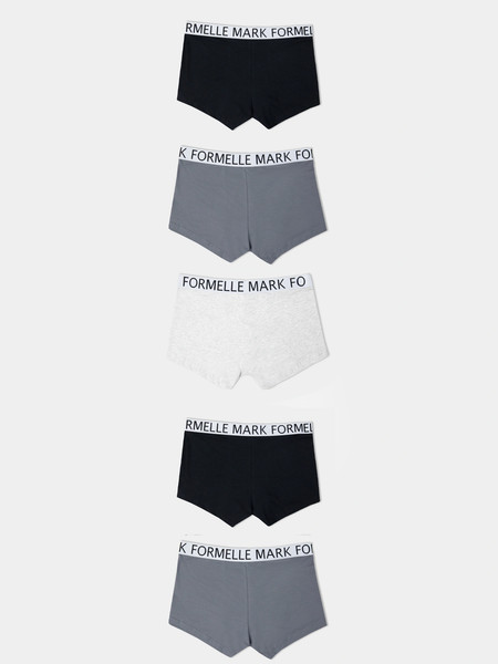 Изображение товара Комплект мужских трусов Mark Formelle 411124-5 (р.90-100, серый меланж 4306-А-5-1)