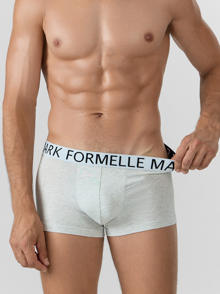 Изображение товара Комплект мужских трусов Mark Formelle 411124-5 (р.90-100, серый меланж 4306-А-5-1)