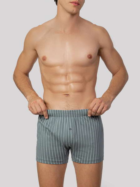 Изображение товара Комплект мужских трусов Mark Formelle 411152-2 (р.110-120, белая полоска на зеленом/зеленый лед)