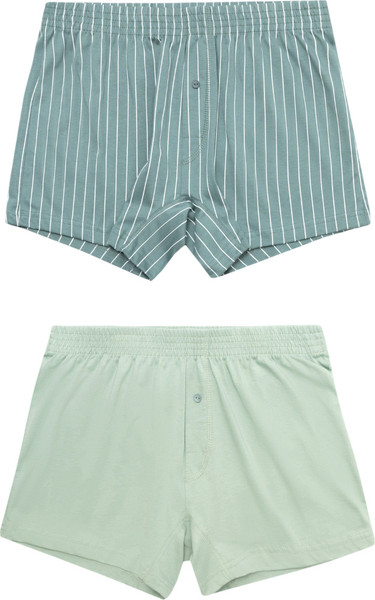 Изображение товара Комплект мужских трусов Mark Formelle 411152-2 (р.110-120, белая полоска на зеленом/зеленый лед)