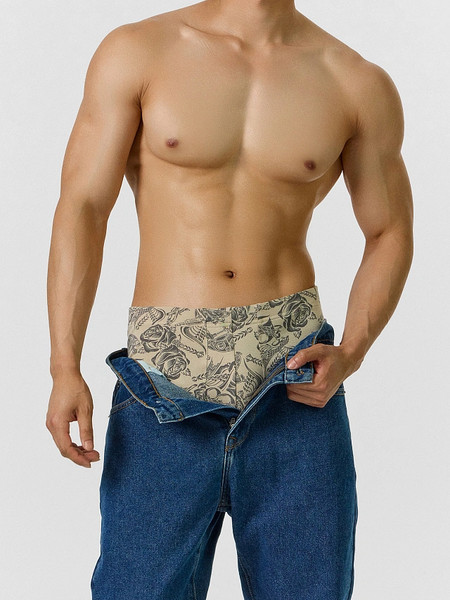 Изображение товара Трусы мужские Mark Formelle 411229 (р.82-92, тату на бежевом)