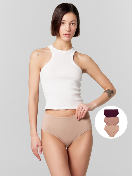 Изображение товара Комплект женских трусов Mark Formelle 412075-3 (р.110, фраппе-1)