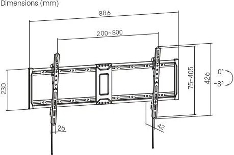 Изображение товара Кронштейн для телевизора Ultramounts UM852T (черный)