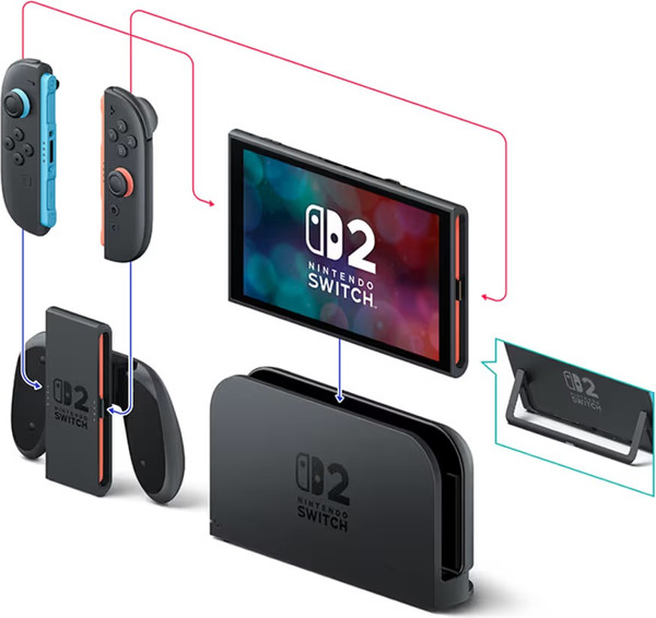 Изображение товара Игровая приставка Nintendo Switch 2 Mario Kart World Bundle+переходник