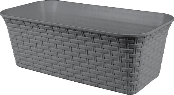 Изображение товара Вазон Violet Ротанг с дренажем / 354018 (серый)