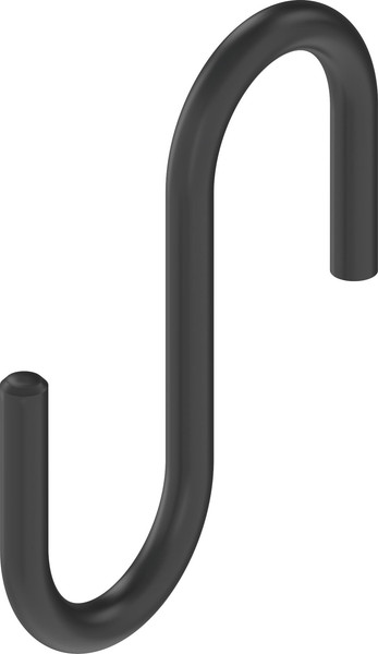 Изображение товара Рейлинг кухонный Starax S-4063-A/SET (антрацит, с держателями и крючками)