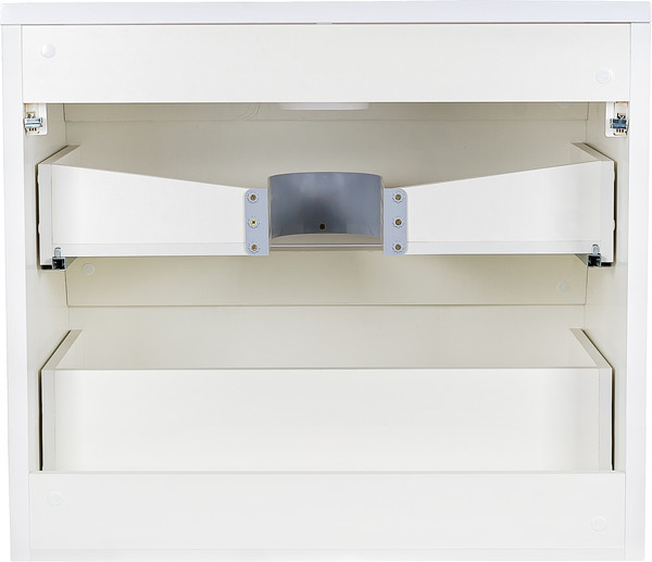 Изображение товара Тумба с умывальником Symbolite Атлантика 80 Люкс Plus + Атлантика 80 (подвесная, белый)