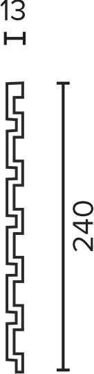 Изображение товара Панель дюрополимерная Decor-Dizayn 916-69 (240x13x3000)