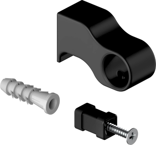 Изображение товара Держатель для рейлинга Starax S-4085-B/2 (2шт, черный)