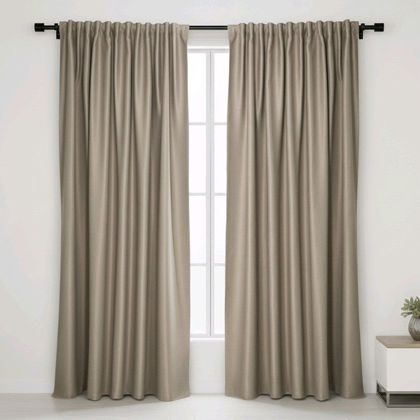 Изображение товара Комплект штор КронасМАрт Блэкаут 150x270 (бежевый)