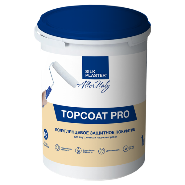 Изображение товара Защитно-декоративный состав Silk Plaster Alteritaly Topсoat Pro арт.1