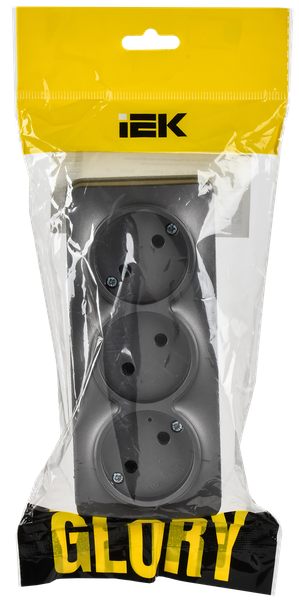 Изображение товара Розетка IEK Glory ERH30-K46M-10 (сталь матовый)