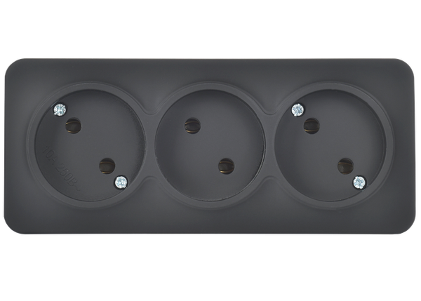 Изображение товара Розетка IEK Glory ERH30-K02M-10 (черный матовый)