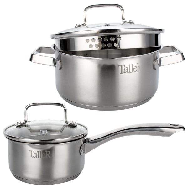 Изображение товара Набор кастрюль TalleR TR-17300 + терка TalleR TR-21904 в подарок