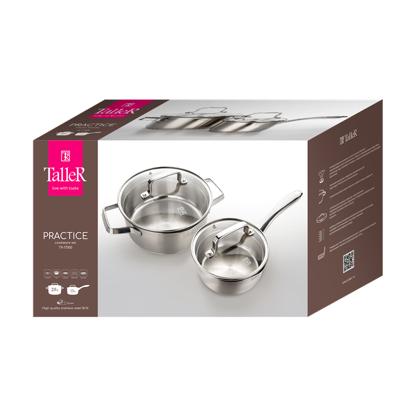 Изображение товара Набор кастрюль TalleR TR-17300 + терка TalleR TR-21904 в подарок