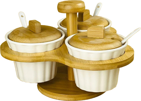 Изображение товара Набор для специй Lenardi Bamboo 140-089 (3шт)