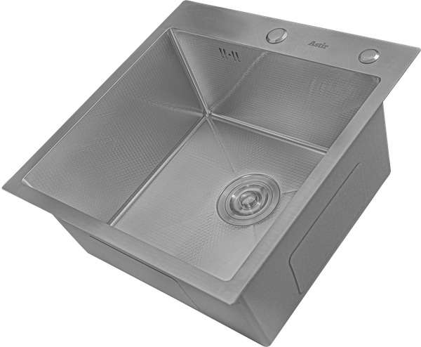 Изображение товара Мойка кухонная Astir Decor Satin 55х50 (с сифоном, дозатором и коландером)