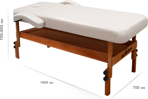 Изображение товара Массажный стол SL Relax Comfort-М / SLRM-16#№4 (бежевая кожа №4)