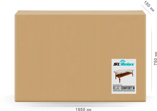 Изображение товара Массажный стол SL Relax Comfort-М / SLRM-16#№4 (бежевая кожа №4)
