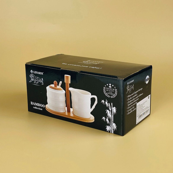 Изображение товара Набор для сахара и сливок Lenardi Bamboo 140-157