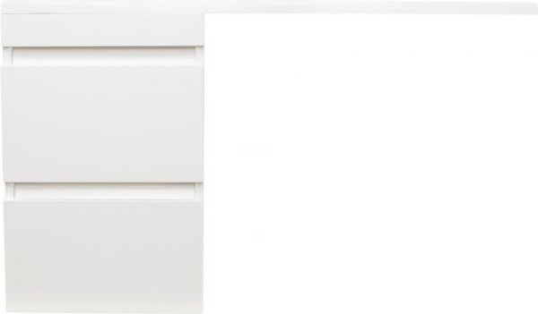 Изображение товара Тумба с умывальником Symbolite Даллас 100 Люкс Plus + Даллас 100x48 (подвесная, левый, белый)