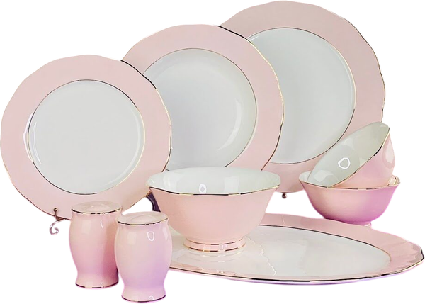 Изображение товара Набор столовой посуды Lenardi Pink 108-362 (24пр)
