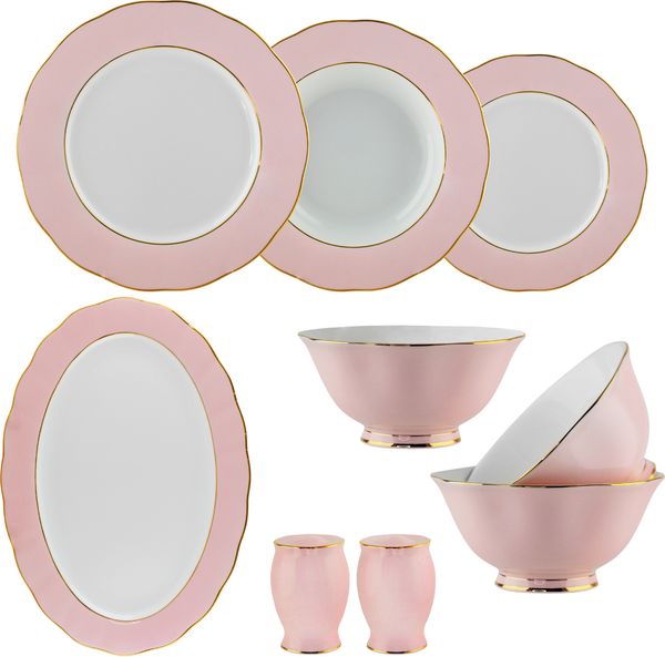 Изображение товара Набор столовой посуды Lenardi Pink 108-362 (24пр)