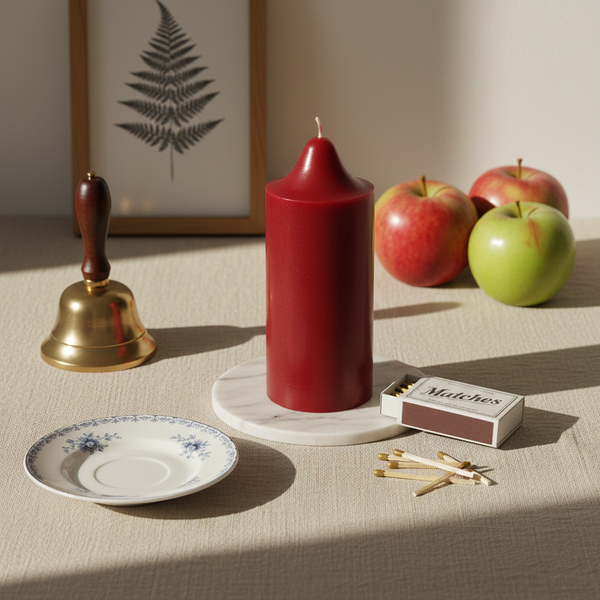 Изображение товара Свеча Sundays Home YS530-17/2 (5x12.5см, бордо)