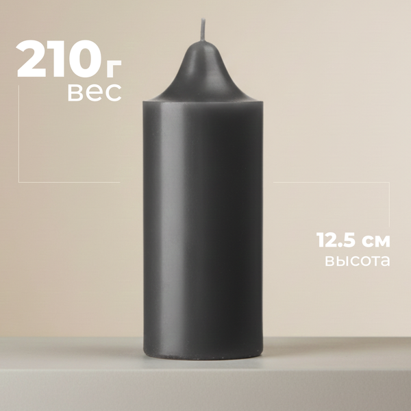 Изображение товара Свеча Sundays Home YS530-17/3 (5x12.5см, графит)