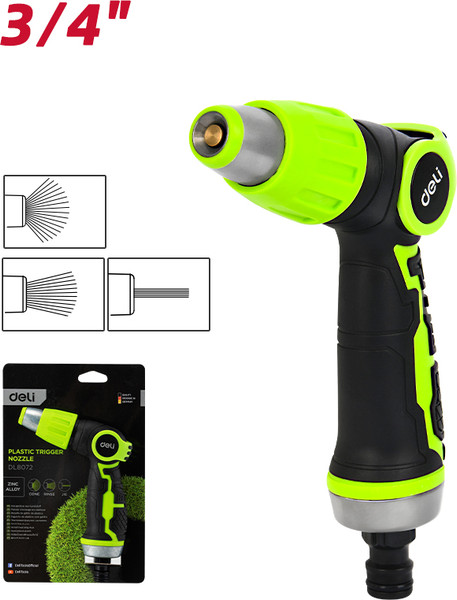 Изображение товара Распылитель для полива Deli EDL8072 (черный/зеленый)