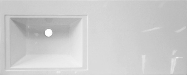 Изображение товара Тумба с умывальником Symbolite Даллас 120 Люкс Plus + Estetus Даллас 120x48 (подвесная, правый, белый)