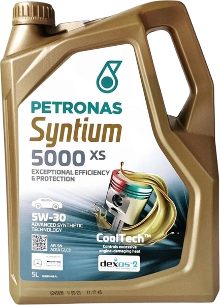 Изображение товара Моторное масло Petronas Syntium Syntium 5000 XS 5W30 70130M12EU (5л)