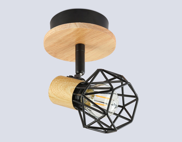 Изображение товара Спот Ambrella TR8751 BK/WD (черный/дерево)