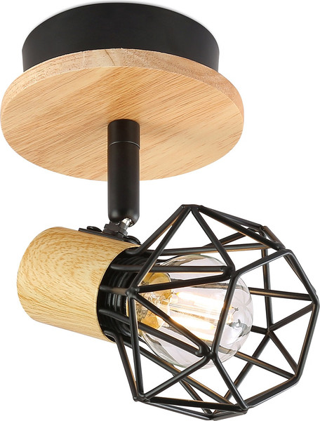 Изображение товара Спот Ambrella TR8751 BK/WD (черный/дерево)