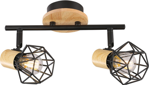 Изображение товара Спот Ambrella TR8752/2 BK/WD (черный/дерево)