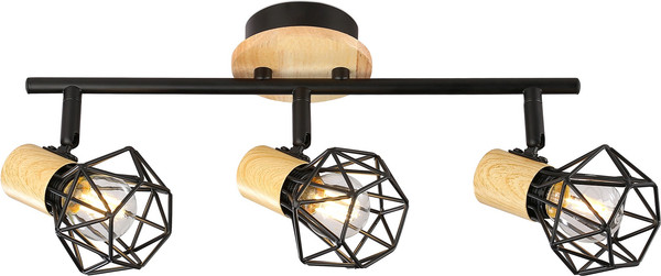 Изображение товара Спот Ambrella TR8753/3 BK/WD (черный/дерево)