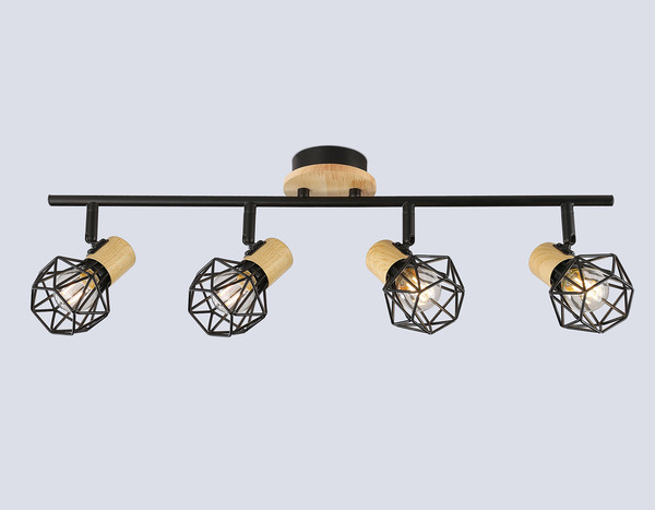 Изображение товара Спот Ambrella TR8754/4 BK/WD (черный/дерево)