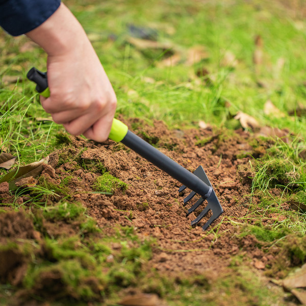 Изображение товара Набор садовых инструментов Deli EDL580803 (3шт, зеленый/черный)