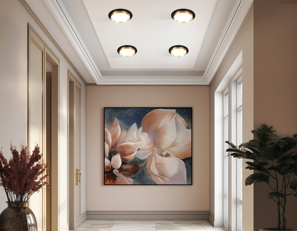 Изображение товара Точечный светильник Ambrella TU5020 BK/GD (черный/золото)