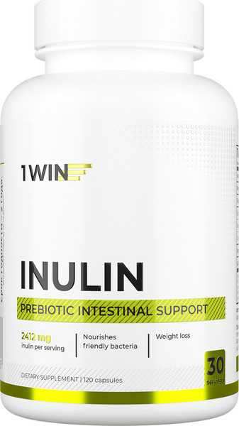 Изображение товара Пищевая добавка 1WIN Инулин 2000мг (120 капсул)