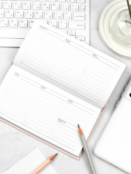 Изображение товара Еженедельник Феникс+ Мишка с кофе / 71564