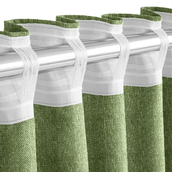 Изображение товара Комплект штор Волшебная ночь Рогожка 200x270см / 920765 (киви, 2шт)