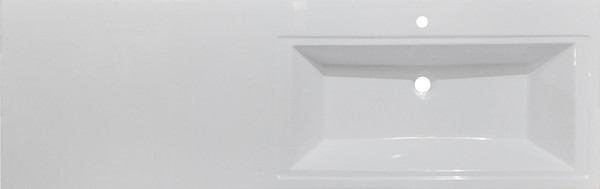 Изображение товара Тумба с умывальником Symbolite Даллас 150 Люкс Plus 2 ящика + Даллас 150x48.2 (подвесная, правый, эмаль белый)