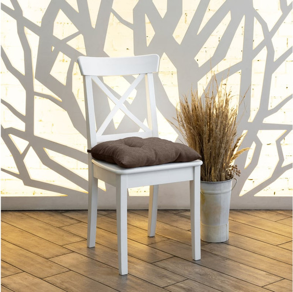 Изображение товара Подушка на стул Волшебная ночь С Тафтингом 40x40 / 922074 (шоколад)