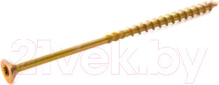 Изображение товара Саморез ЕКТ Усиленный по дереву TORX20 4.0x70 потайной / CV013037 (250шт, желтый цинк)