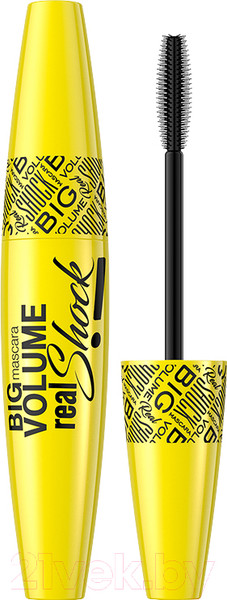 Изображение товара Тушь для ресниц Eveline Cosmetics Big Volume Real Shock Mascara черный (10мл)