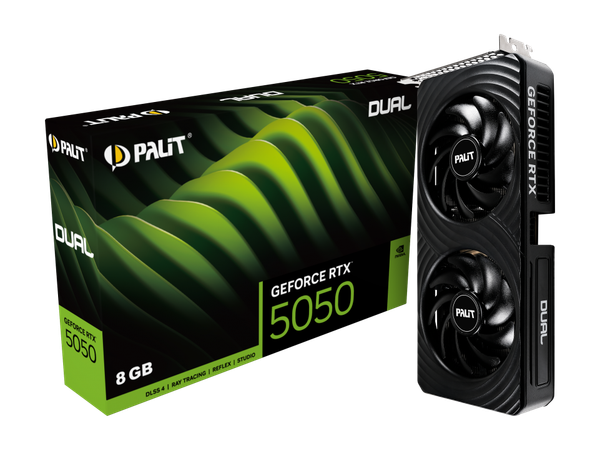 Изображение товара Видеокарта Palit RTX 5050 Dual 8GB (NE65050019P1-GB2070D)